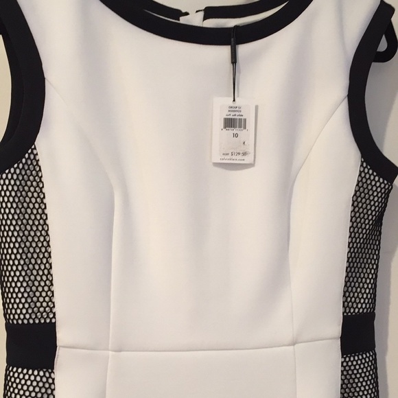 Calvin Klein white and black color block dress - Picture 4 of 5